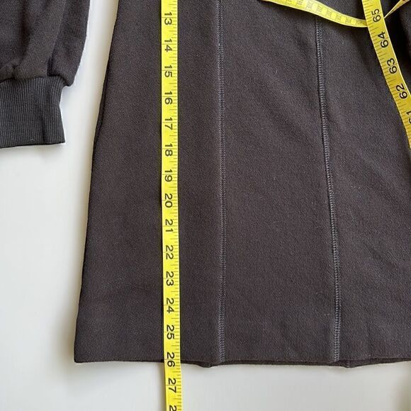 NWT Kendall + Kylie Off Shoulder Sweatshirt Dress Black size L - Picture 9 of 9